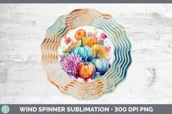 GorgeousAutumn Watercolor Wind Spinner design.