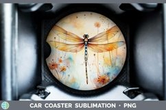 GorgeousAutumn Watercolor Car Coaster design.