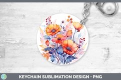 GorgeousAutumn Watercolor Keychain design.