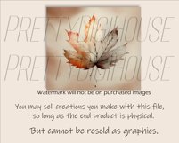 Autumn Watercolor Leaf Landscape Tumbler Design, Fall Leaf Product Image 3