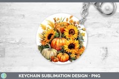 GorgeousAutumn Watercolor Keychain design.