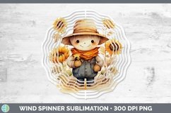 GorgeousAutumn Watercolor Wind Spinner design.