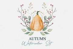 30 Autumn Watercolor illustrations Bundle - PNG Files Product Image 1