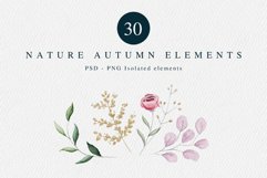 30 Autumn Watercolor illustrations Bundle - PNG Files Product Image 6