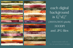 Autumn Seamless Patterns, Fall Watercolor Stripes Patterns 1 Product Image 2
