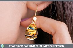GorgeousAutumn Watercolor Teardrop Earrings design.