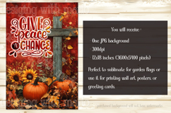 Christian Garden Flag, Autumn Pumpkins Cross Garden Flag 11 Product Image 2