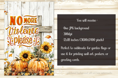 Christian Garden Flag, Autumn Pumpkins Cross Garden Flag 5 Product Image 2