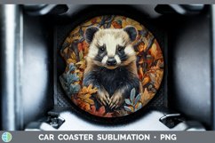GorgeousAutumn Woodland Animals Car Coaster design.