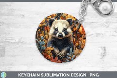 GorgeousAutumn Woodland Animals Keychain design.