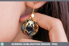 GorgeousAutumn Woodland Animals Round Earrings design.