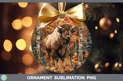 GorgeousAutumn Woodland Animals Ornament design.