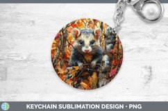GorgeousAutumn Woodland Animals Keychain design.