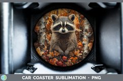 GorgeousAutumn Woodland Animals Car Coaster design.