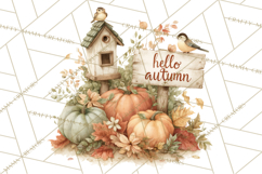 Autumn Words PNG Clipart, Thanksgiving Fall Scenes Clip Art Product Image 5