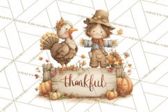 Autumn Words PNG Clipart, Thanksgiving Fall Scenes Clip Art Product Image 3
