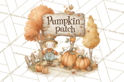 Autumn Words PNG Clipart, Thanksgiving Fall Scenes Clip Art Product Image 3