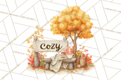 Autumn Words PNG Clipart, Thanksgiving Fall Scenes Clip Art Product Image 3