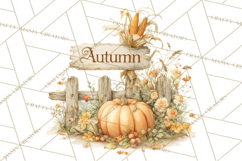 Autumn Words PNG Clipart, Thanksgiving Fall Scenes Clip Art Product Image 4