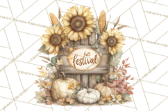 Autumn Words PNG Clipart, Thanksgiving Fall Scenes Clip Art Product Image 4