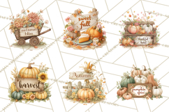 Autumn Words PNG Clipart, Thanksgiving Fall Scenes Clip Art Product Image 9
