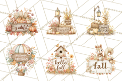 Autumn Words PNG Clipart, Thanksgiving Fall Scenes Clip Art Product Image 2