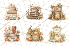 Autumn Words PNG Clipart, Thanksgiving Fall Scenes Clip Art Product Image 7