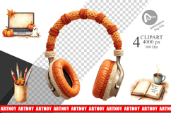 Clipart Cozy Autumn Home Office Product Image 1