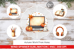 Wind Spinner Cozy Autumn Home Office Product Image 1