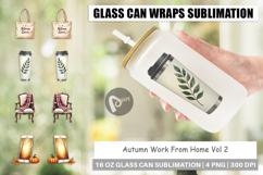 Glass Can Cozy Autumn Home Office Product Image 1