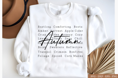 Autumn Words png svg, Cozy Sweaters, Autumn tshirt png Product Image 1