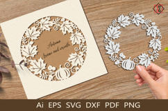 Autumn Frame and Wreath / SVG Product Image 1