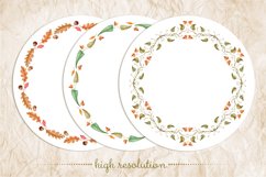 Watercolour autumn frames PNG Product Image 2