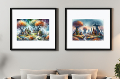 Whimsical fantasy autumn landscape Product Image 1