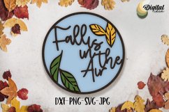 Lasercut autumn sign bundle. Fall quotes door sign SVG Product Image 4