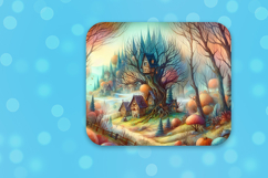 Whimsical fantasy autumn landscape Product Image 3