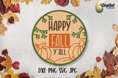Lasercut autumn sign bundle. Fall quotes door sign SVG Product Image 7