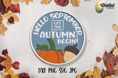 Lasercut autumn sign bundle. Fall quotes door sign SVG Product Image 9