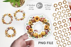 Fall Wreath Sticker Product Image 1