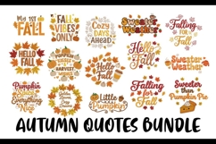 15 Autumn Quotes Bundle Embroidery Designs For Machine Product Image 1