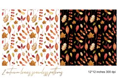 Fall Digital Paper, Autumn Seamless Patterns Product Image 1