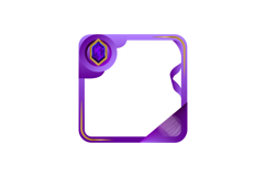 Avatar gradient frame art and border with diamond element Product Image 1