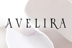 AVELIRA Elegant Skincare Serif Font Product Image 1