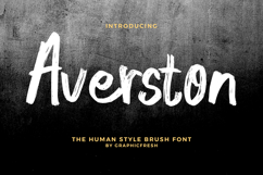 Averston - The Human Style Brush Font Product Image 1