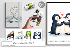 Avian Bird Couples Digital Paper Product Image 1