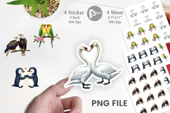 Avian Bird Couples Sticker Product Image 1