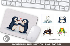 Avian Bird Couples Mouse Pad Product Image 1
