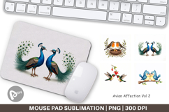 Avian Bird Couples Mouse Pad Product Image 1