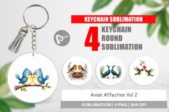 Avian Bird Couples Keychain Product Image 1