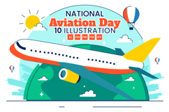 10 National Aviation Day Illustration Product Image 1